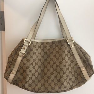 Gucci Monogram Canvas “Abbey” Tote Bag